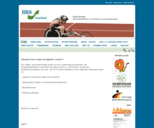 BRS-Saarland.de(Behinderten und Rehabilitations) Screenshot