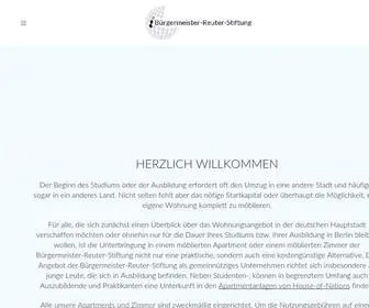 BRST.de(Bürgermeister Reuter Stiftung) Screenshot