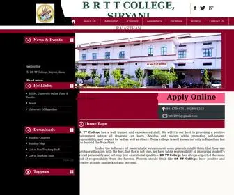 BRTtsiryani.org(B R T T College) Screenshot