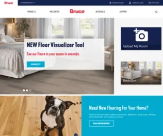 Bruce.com(America is Built on Bruce Floors) Screenshot