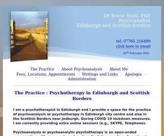 Brucescott.org.uk(Psychoanalysis & Psychotherapy in Edinburgh City Centre) Screenshot