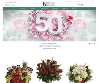 Brucesflowers.com(Norwalk Florist) Screenshot