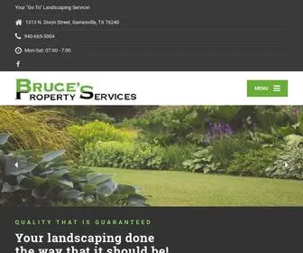 Brucespropertyservices.com(Your "Go To" Landscaping Service) Screenshot