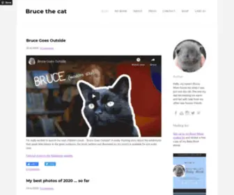 Brucethecat.co.nz(Bruce the cat) Screenshot