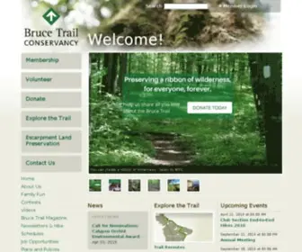 Brucetrail.org(The Bruce Trail Conservancy) Screenshot