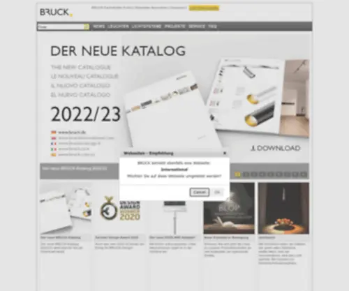 Bruck.co.at(Leuchten und Lichtsysteme) Screenshot