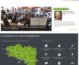 Bruded.fr(Réseau d'échange d'expériences de développement local durable entre collectivités) Screenshot