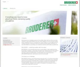 Bruderer.com(BRUDERER AG) Screenshot