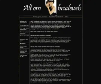 Brudevals.com(Alt om brudevals) Screenshot