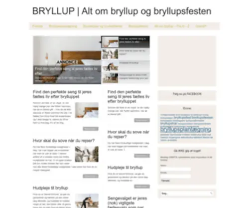 Brudoggom.dk(Alt om bryllup og bryllupsfesten) Screenshot