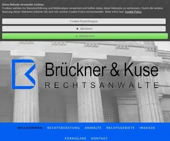 Brueckner-Kuse.de(Die Kanzlei) Screenshot