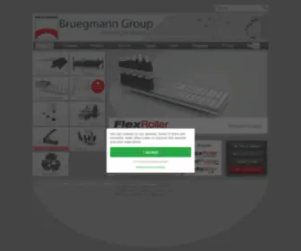 Bruegmann-USA.com(FlexRoller shelf systems) Screenshot