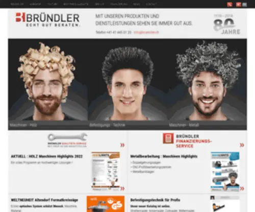 Bruendler.ch(Bründler) Screenshot