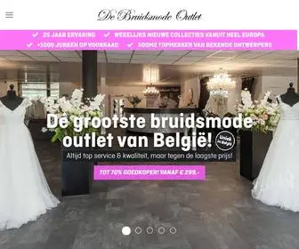 Bruidsmodeoutlet.be(Onze bruidswinkel biedt unieke bruidsmode) Screenshot