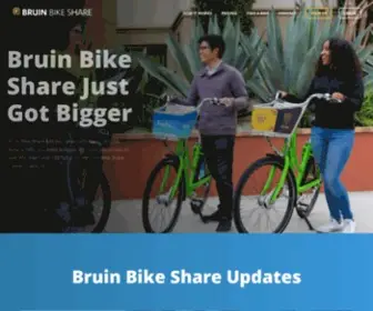 Bruinbikeshare.com(The Bruin Bike Share program) Screenshot