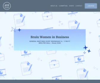Bruinwib.com(Bruin Women in Business) Screenshot