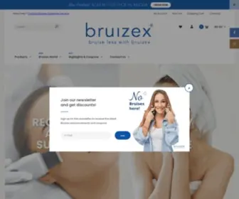 Bruizex.com(Bruise treatment and relief for bruising skin) Screenshot