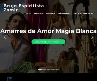 Brujoesperitistazamir.com(Brujo espiritista Zamir) Screenshot