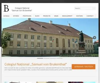 Brukenthal.ro(Colegiul National "Samuel von Brukenthal") Screenshot