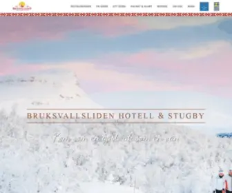 Bruksvallsliden.se(Bruksvallsliden Hotell & Stugby) Screenshot