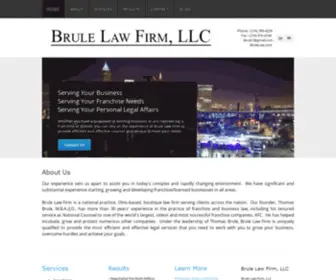 Brulelaw.com(Brule Law Firm) Screenshot