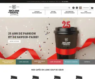 Bruleriedesmonts.com(Achat de café en ligne) Screenshot