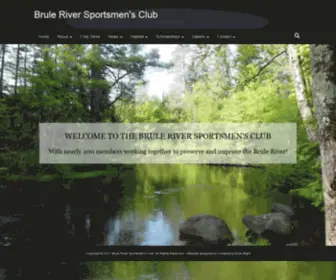 Bruleriversportsmensclub.com(Brule River Sportsmen's Club) Screenshot