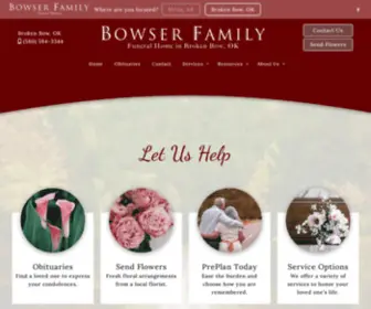 Brumleyfuneralhome.com(Broken Bow) Screenshot