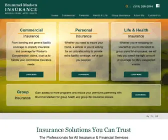 Brummelmadsen.com(Personal & Commercial Insurance Services) Screenshot