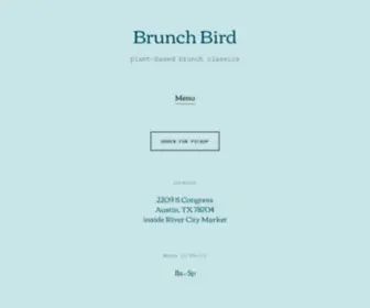 Brunchbird.com(Brunch Bird) Screenshot