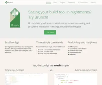 Brunch.io(Ultra-fast HTML5 build tool) Screenshot