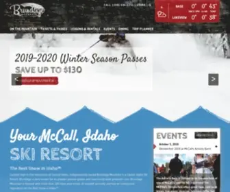 Brundage.com(Brundage Mountain Ski Resort) Screenshot