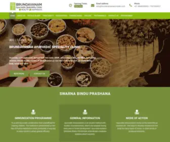 Brundavanamayurvedic.com(Brundavanam Ayurvedic) Screenshot