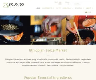 Brundo.com(Heirloom Ethiopian Spices and Herbs) Screenshot