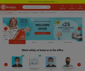 Bruneau.lu(Fourniture de bureau) Screenshot