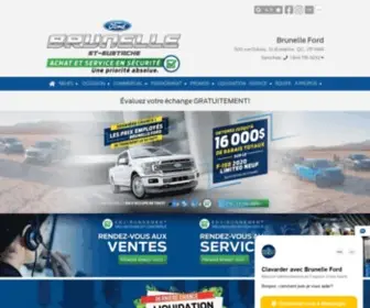 Brunelleford.com(Concessionnaire Ford à St) Screenshot