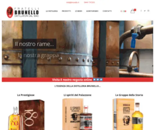 Brunello.it(Distilleria F.lli Brunello di Montegalda) Screenshot