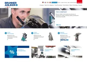 Brunner-Anliker.com(Gastro küchengeräte) Screenshot
