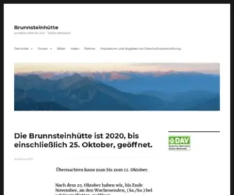 Brunnsteinhuette.de(Brunnsteinhütte) Screenshot