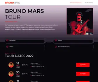 Brunomarstour.us(Bruno Mars Tour DatesTickets & VIP Packages) Screenshot