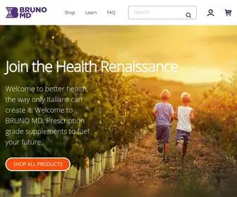 Brunomd.com(Health and Wellness Products) Screenshot