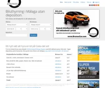 Brunoscar.se(Biluthyrning Málaga flygplats) Screenshot