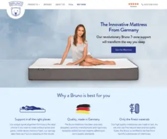 Brunosleep.co.uk(Enjoy the perfect night's sleep with the Bruno mattress) Screenshot