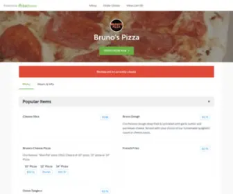 Brunospizzaoxford.com(Bruno's Pizza) Screenshot