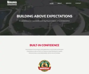 Brunsgc.com(Building Above Expectations) Screenshot