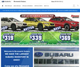 Brunswicksubaru.com(New & Used Subaru Cars for Sale near Cleveland) Screenshot