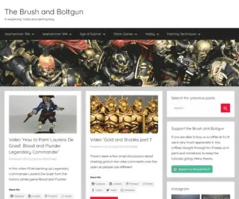 Brushandboltgun.com(A wargaming) Screenshot