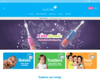 Brushbaby.co.uk(Brush-Baby, baby and kids toothbrush) Screenshot