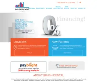 Brushdentists.com(Brush Dental Clinics) Screenshot