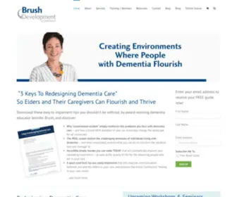 Brushdevelopment.com(Creating Environments Where People with Dementia Flourish) Screenshot